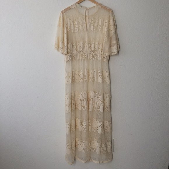 Zara Embroidered Off White Dress - Picture 7 of 7
